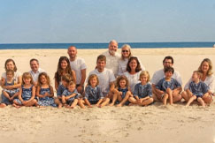 Sue and Alan’s children and grandchildren enjoy vacations together.